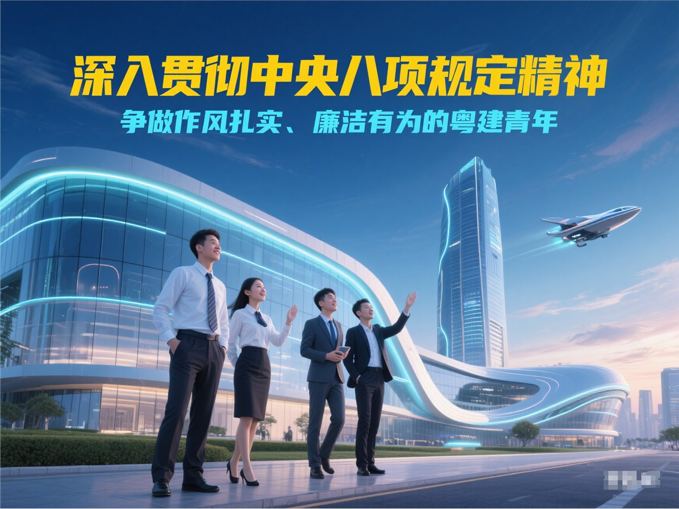 深入贯彻中央八项规定精神 争做作风扎实、廉洁有为的粤建青年