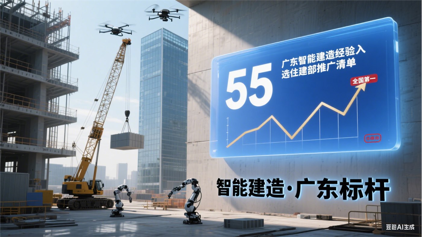 广东累计55项智能建造经验入选住建部清单全国推广 数量保持领先
